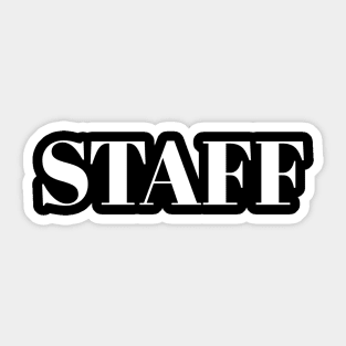 Staff Sticker